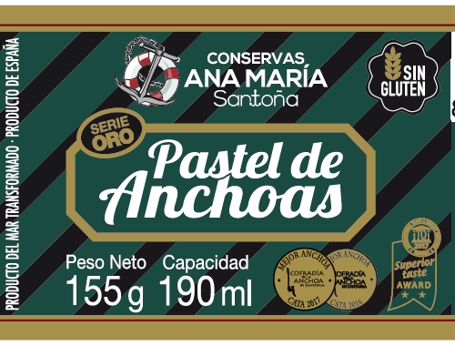 Tarro pastel de anchoa 190ml